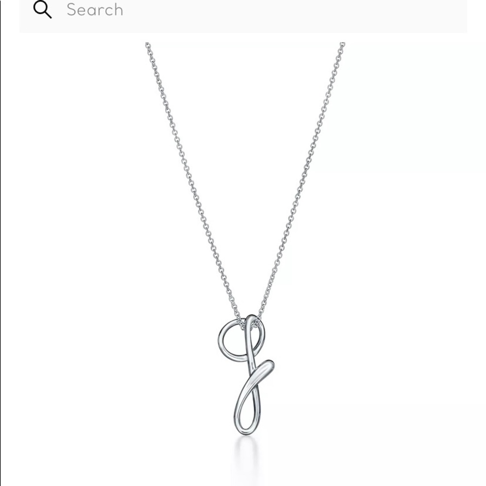 *AUTHENTIC Tiffany & Co. Alphabet Letter G Pendant Necklace